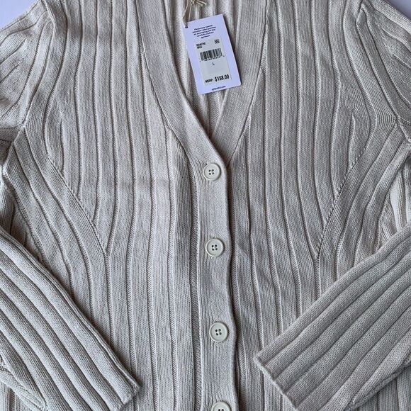 NWT Splendid Cream Moonstone Kritzia Cardigan Sweater new with tags large - Picture 10 of 15